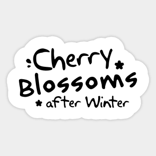 cherry blossom after winter Sticker